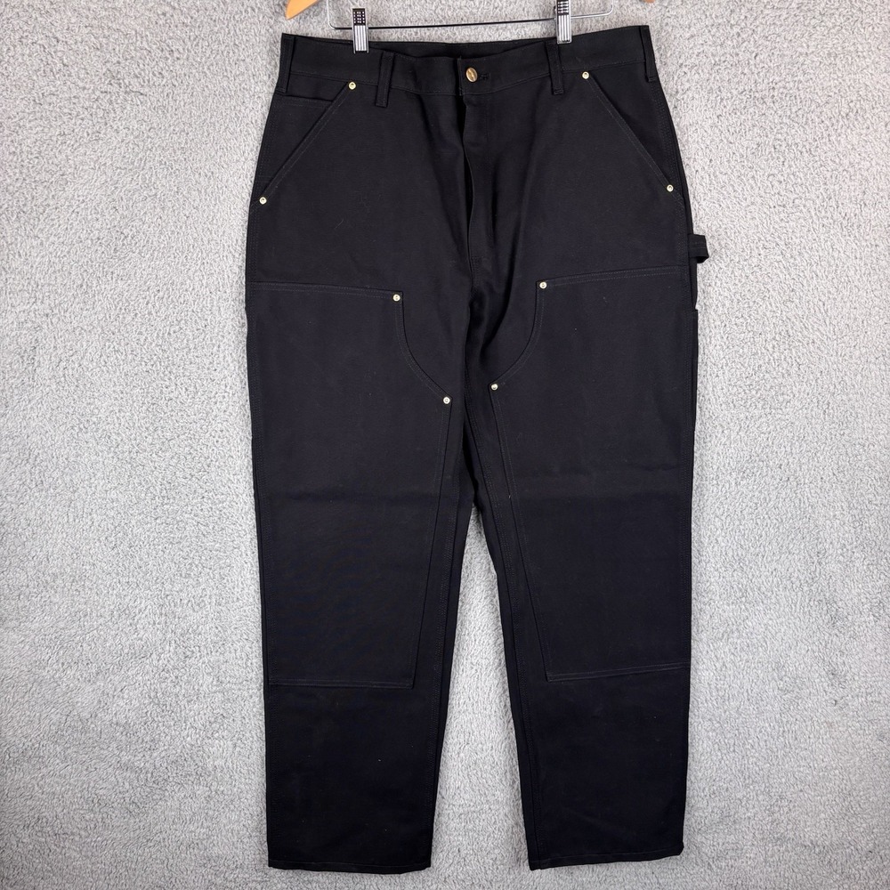 Carhartt Union Made in USA Double Knee Pants B01 Black 36x32 Original Fit NEW